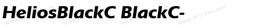 HeliosBlackC BlackC字体转换